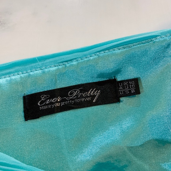 Turquoise Prom Pageant Homecoming Dress - Picture 8 of 8